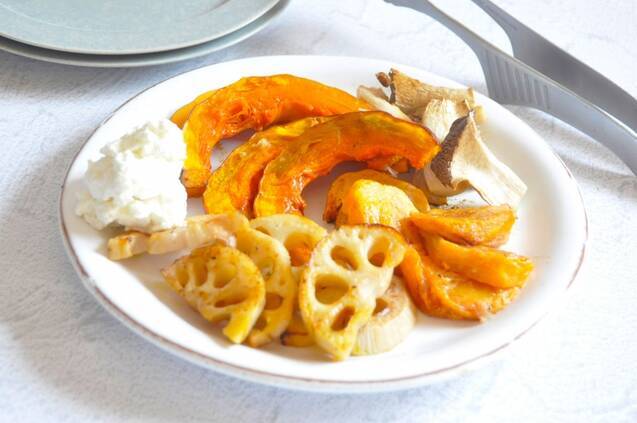 冬野菜と柿のローストの作り方の手順7