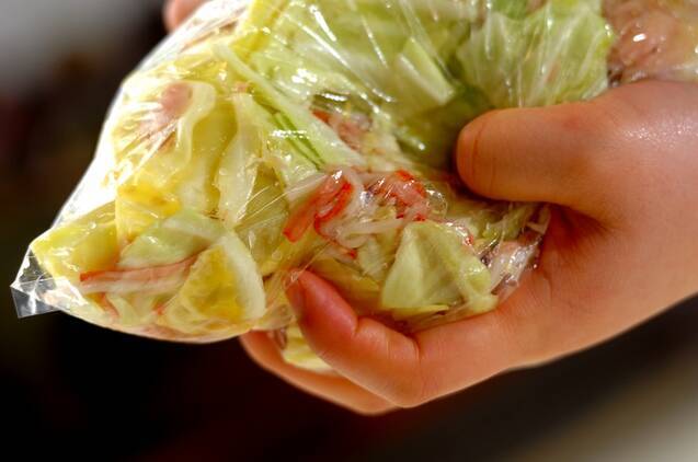 キャベツとツナの簡単酢サラダの作り方の手順2