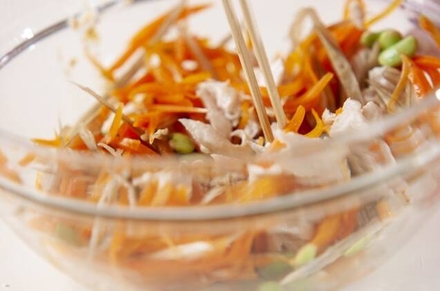 細切り根菜サラダの作り方の手順6
