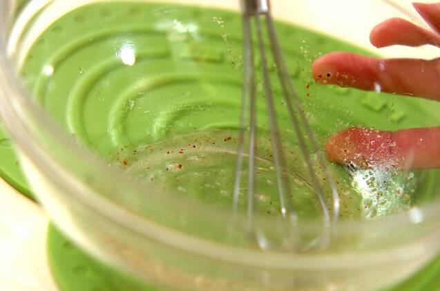 納豆パスタアマニオイルがけの献立の作り方の手順7