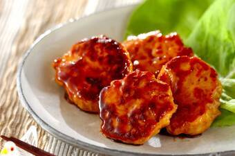 酒粕入り鶏つみれ焼き