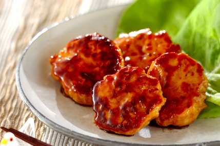 酒粕入り鶏つみれ焼き