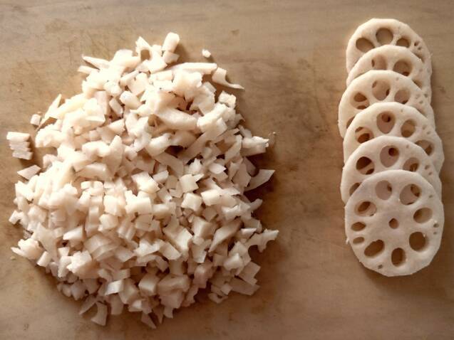 レンコンミートソースのパッケリの作り方の手順2