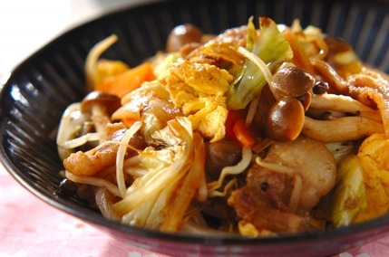 ふんわり卵入り野菜炒め