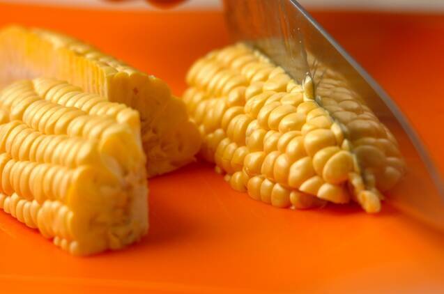 トウモロコシのから揚げの作り方の手順1