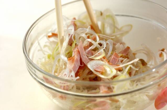 ネギチャーシューのおつまみの作り方の手順2