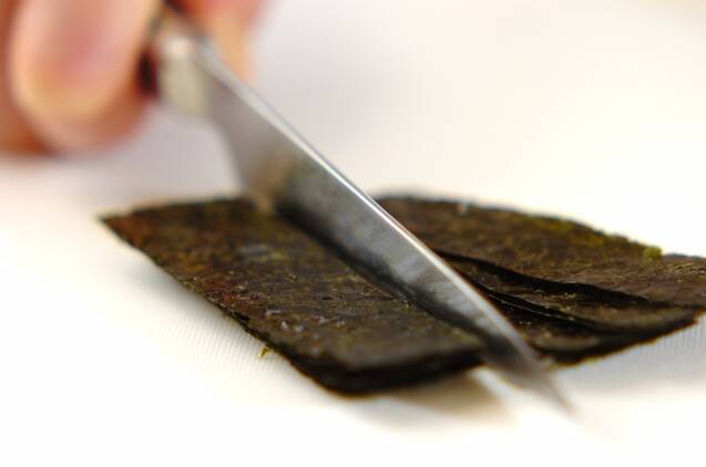 ささ身ののり巻きの作り方の手順1