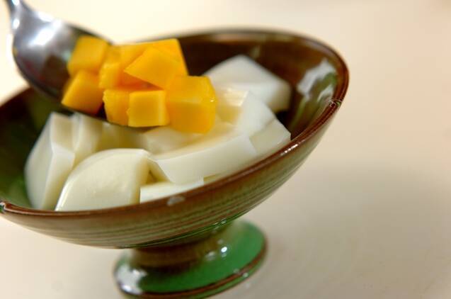 ミルクカンとマンゴーのデザートの作り方の手順4