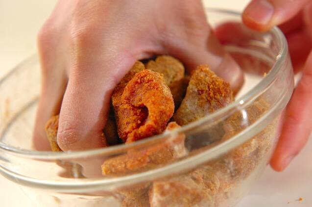 牛肉と豆のカレーの作り方の手順1