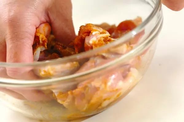 サツマイモ入りココナッツカレーの下準備1