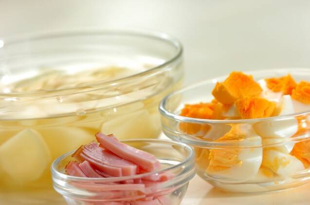 卵たっぷりポテトサラダの作り方の手順1