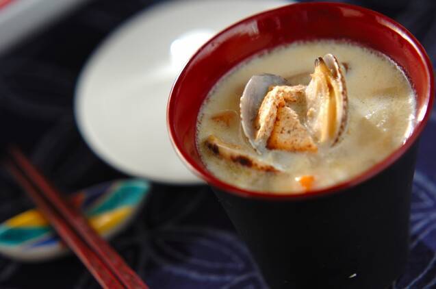 アサリのミルクスープ