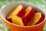 サツマイモのオレンジジュース煮