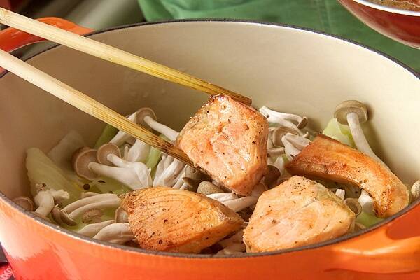 鮭とキャベツの蒸し煮の作り方の手順6