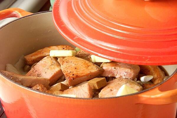 鮭とキャベツの蒸し煮の作り方の手順7