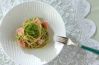 絶品！ジェノベーゼパスタ 生ハムと大葉で手軽に by伊藤 けいこさん