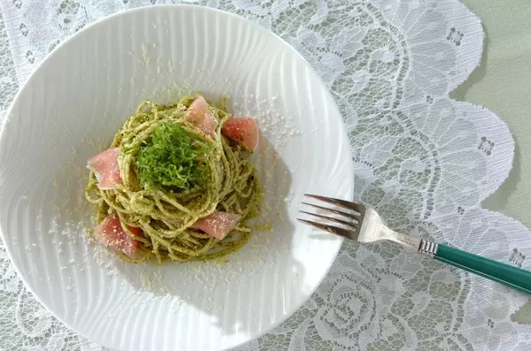 絶品!ジェノベーゼパスタ 生ハムと大葉で手軽に by伊藤 けいこさん