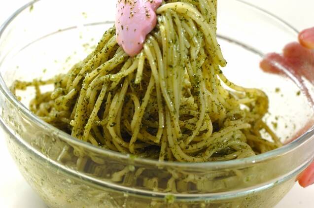 絶品！ジェノベーゼパスタ 生ハムと大葉で手軽に by伊藤 けいこさんの作り方の手順5