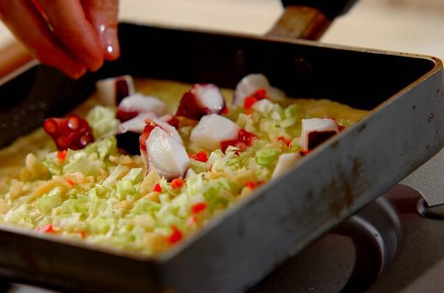 簡単タコ焼きの作り方の手順3