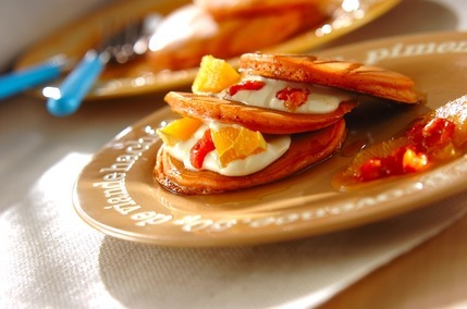 メイプルトマトパンケーキ