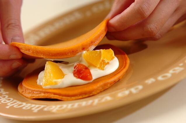 メイプルトマトパンケーキの作り方の手順4