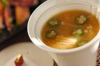 オクラ入りみそ汁