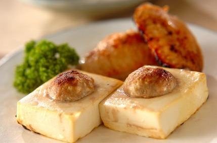 豆腐の肉詰めグリル焼き