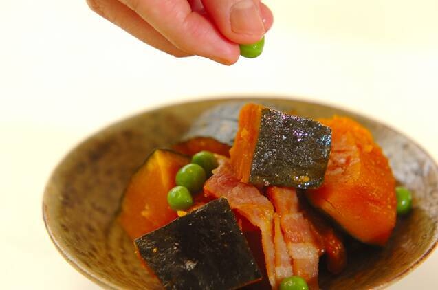 カボチャとベーコンの甘煮の作り方の手順5