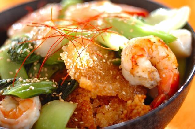 おこげの海鮮中華あんかけ