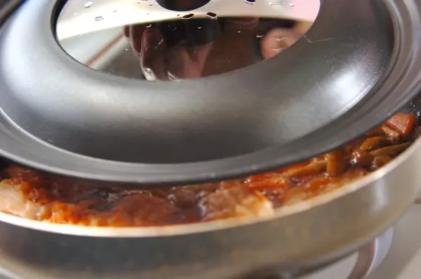 鶏むね肉とナメコのさっぱりおろし煮の作り方3