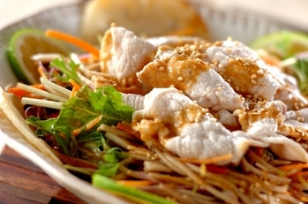 冷しゃぶそばサラダ