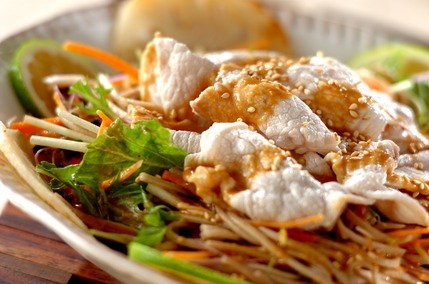 冷しゃぶそばサラダ