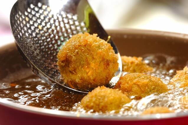チーズインカレーカボチャコロッケの作り方の手順4