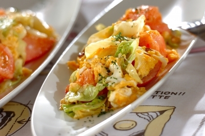 ボリューム副菜 キャベツとトマトの洋風炒め 副菜 レシピ 作り方 E レシピ 料理のプロが作る簡単レシピ