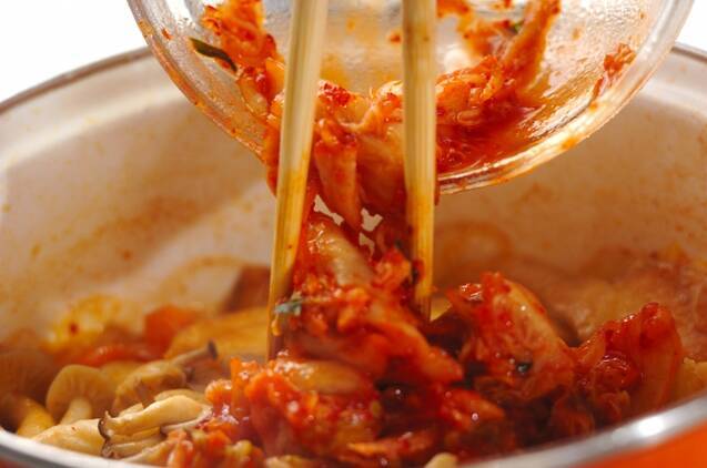 韓国風揚げジャガのキムチ煮の作り方の手順5