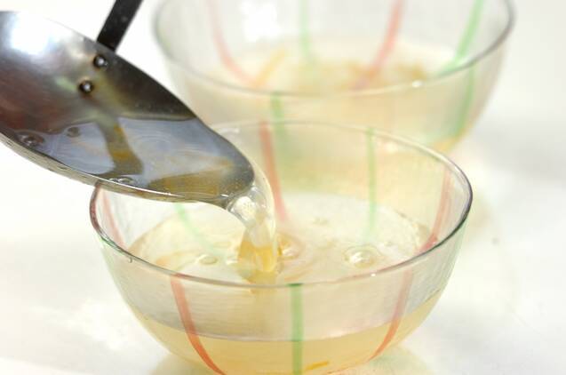 ユズ茶ゼリーの作り方の手順2