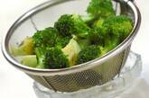 ブロッコリーと豚肉のオイスター炒めの下準備1