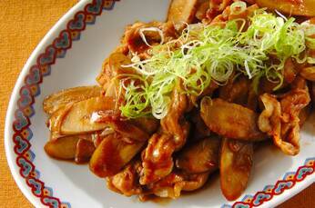 豚ゴボウ中華炒め