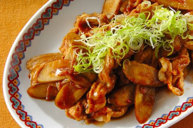 豚ゴボウ中華炒め