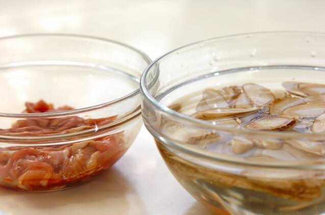 豚ゴボウ中華炒めの作り方の手順1