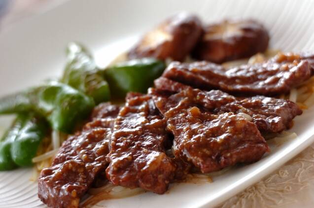 甘みそダレの牛焼き肉