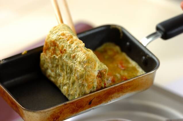 お好み焼き風卵焼きの作り方の手順2