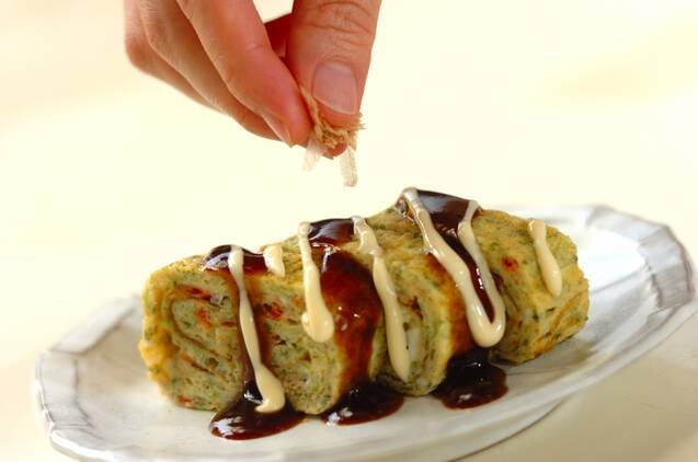 お好み焼き風卵焼きの作り方の手順3