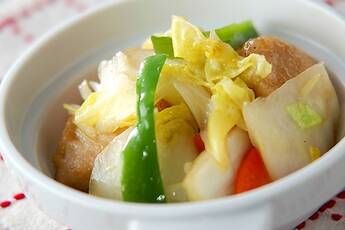 白菜と鶏肉のサッと炒め