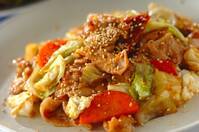 簡単豚肉とキャベツの炒め物