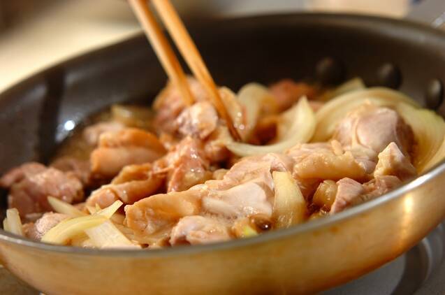 漬け鶏の照り煮の作り方の手順4