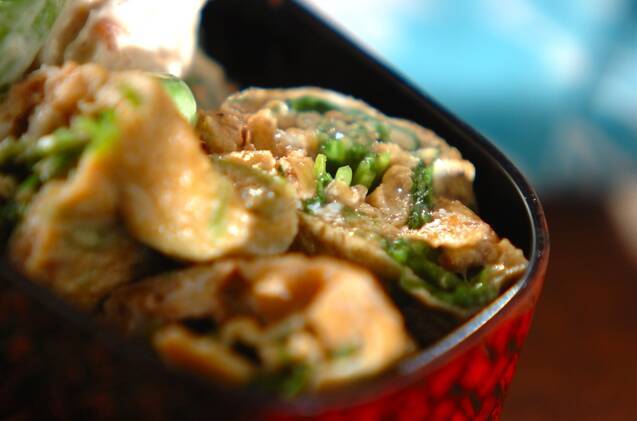 ルッコラの卵焼き