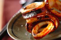 塩麹漬けイカのしょうゆバターソテー