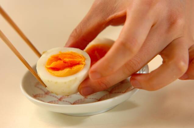 ユズコショウ漬け卵の作り方の手順2
