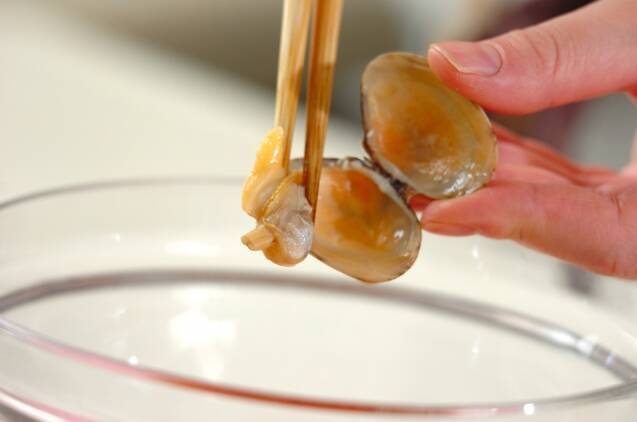 ショウガ香る！アサリの炊き込みご飯の作り方の手順5